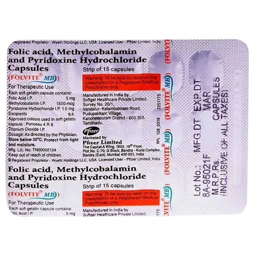 folvite mb capsule 15's